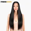 HairSynthetic FREEDOM Synthetic 28 Inch Long Straight Hair Soft Red Orange Blonde Lace Front For Black Women Cosplay Wigs