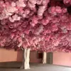 Konstgjorda sidenblommor Simuleringskryptering Cherry Blossoms grenar Sträng för bröllopshem Diy Dekoration 120 st