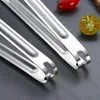 Stainless Steel Barbecues Food Tong BBQ Tools Accessories Barbecue Long Straight Clip Baking Bread Tongs Kitchen Cooking Garden TH0296