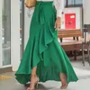 2024 Fashion New Tkirts Skirt Womens 2022 Belt Lace Wrap Hip Hip High Weist Slim Multicolor Sexy غير منتظم نصف طول