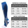 Men's Socks Men Women Compression Breathable Nursing Stockings Anti Fatigue Pain Relief Knee High Professional Sport