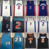 Gençlik Çocuklar 2022-23 Yeni Basketbol 23 Jaden Ivey Jersey Ed Erkek Kadın Etek 2 Cade Cunningham Beyaz Kırmızı Mavi Siyah Mitchell ve Ness