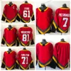 Maillots de hockey pour hommes 2023 Reverse Retro 2.0 61 Mark Stone 71 William Karlsson 81 Jonathan Marchessault 7 Alex Pietrangelo 9 Jack Eichel Red Gold Jersey