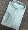 Men's Casual Shirts 0.2 Men's Long Sleeve Oxford Shirt Cotton Crocodile Pattern High Quality Fashion H844