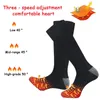 Calcetines deportivos unisex invierno eléctrico calefactado USB recargable tibia térmica acampando al aire libre calefacción ski sport en caja