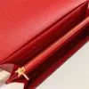 2022 Fashion women clutch wallet hasp leather wallets ladies long classical purse with orange box card femmes wallet Classic Letters Key coin 1002