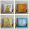 Cuscino Maitreya Statua del Buddha Stampa Federa Super Soft Breve Peluche 45 45 cm Cuscini Coperture Home Decor Case