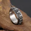 الهيب هوب هيكل عظمي من الفولاذ المقاوم للصدأ خاتم للرجال المجوهرات الأصابع الرياضية