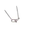 DHL Gu Ailing Same Necklace U-shaped Double Chain ins Simple Metal Style Fashion Sweater4049656