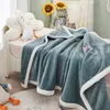 Filtar polyester 100x150 cm filt luftkonditionering fast färg Hosuehold mjuk sängkläder täcker barn vuxna till hem sovrum