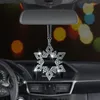 Decorazioni per interni Ciondolo in cristallo per auto Bling Accessori per specchietto retrovisore con diamanti tempestati di diamanti per ragazze all'ingrosso