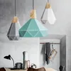 Pendant Lamps Personality Single Head Restaurant Lights Clothing Shop Nordic Living Room Hallway Bar Modern Geometry Lamp