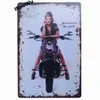 Motorcycle Poster Vintage Bus Retro Metal Painting Tin Plaque Signs Plate Pub Bar Garage Home Wall Deco 20X30 CM