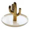 Sieradenzakken 2 pc's Noordse cactusvormige display opbergbakken stand schotelhouder -wit groen goud wit