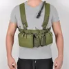 Giacche da caccia Army Molle Chest Rig Vest Tactical Military Duty Outdoor Paintball Combat Camouflage Bag Accessori