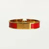 Klassisk H Armband Designer Bangle Luxury Brand Emalj Armband 18K Guld f￶r m￤n Kvinnor F￶delsedag Mor 'Day Jewelry Holiday Presents