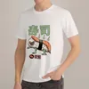 Męskie koszule 2022 T-shirt ubranie białe podstawowe japońskie zabawne dla smakoszy wzór nadruku miękki O Com-me-me-me-me-me-me-mecz koszulka