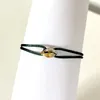 Mode 316L rostfritt stål Trinity Ring String -armband Tre ringar Handrempar Armband för kvinnor och män Fashion Jewwelry Famous Brand