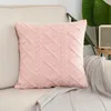 Pillow Room Decoration Fluffy Decorative Cover Cream White Seat Cloth Plush Case 30X50 Rectangle Throw S