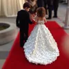 Vestidos de menina Flor de concurso para casamento 2022 Luxo para crianças vestidos de baile de noite Primeira comunhão meninas vestidos daminha