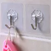 Ganchos 10 pcs transparentes fortes adesivos de porta adesiva sucção sucção de carga pesada xícara de xícara para o banheiro da cozinha