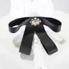 Bow Ties 2022 Womens Bowknot Ruffles Stand Fake Collar Ladies Avtagbara avtagbara krage f￶r kostymer Halvskjorta False Neckwear