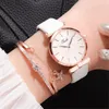 Wristwatches Elastic Band Watches For Women Casual Accessories Bracelet Watch Fashion Jadi Set Small Luxury Women's