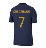 2024 França Futebol Jerseys MBAPPE Benzema CAMAVINGA T.HERNANDEZ COMAN SALIBA Mens GRIEZMANN RABIOT NKUNKU DEMBELE GIROUD TCHOUAMENI GUENDOUZI KOUNDE Kids Kit