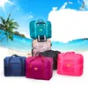 Duffelpåsar Travel Folding Pouch Waterproof Unisex Handväskor Kvinnliga bagageförpackning kuber totes stora kapacitetsväska hela269s