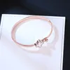 Braccialetti designer di braccialetti jebraty fortunato braccialetti di trifoglio braccialetti femminili oro rosa