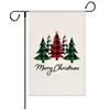 クリスマスガーデンの旗両面サンタクロースgnomeバッファロー格子縞の冬休みヤードアウトドアデコレーションkdjk2209
