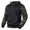 Hoodies masculins 2022 Automne hiver extérieur sport camouflage pull à manches longues masculines Fleep Sweat à capuche