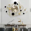 Wanduhren Mode große Uhr Gold Metall Linie Digitaler Zeiger Hängende Wohnzimmer dekorieren Kreativität moderne Hänge