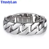 Trustylan Shiny brilhante 316L Aço inoxidável Bracelets masculinos Acessório de joalheria de 20 mm Man 2111242730