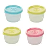 Dinnerware Sets 4 Pcs Fridge Storage Containers With Lids Portion Plates For Adults Control