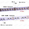 Bandes 12 MM PCB RGBCCT RGBWW 5 EN 1 4 1 LED Bande DC12V/ 24 V Flexible Lumière RVB Blanc Chaud Couleur LED Puce 96 LED/m