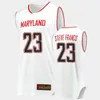 Баскетбол в колледже носит колледж 2022 NCAA Custom Maryland Basketball Jersey 34 Len Bias Алекс Лен Кевин Хьюертер 25 Джален Смит 23 Стив Фрэнсис 3 Хуан Диксон 2 Аарон