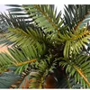 Decorative Flowers 35-45CM Artificial Plants Green Plastic Palm Tree Fake Shrub Iron Branch Garden Living Room Office Home Decoration