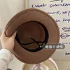 Boinas clásicas de lana suave fieltro Pork Pie sombrero Fedora para hombres mujeres Otoño Invierno ala ancha moda coreana chica gorra