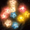 Strings Star Cloud String Light z 10leds ciepła biała zasilana baterią Baby Nursery Sypialnia Świąteczna dekoracja ślubna