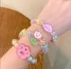 Multi Styles Kids Jewelry Bracelet Acessório Multi -contas Flower Watermelon Charms Bracelets Girl Birthday Gift