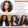 Black Water Front 360 Full Hd Lace Human s For Women Pre Plucked Brazilian Hair 13x4 Deep Wave Wig8871795