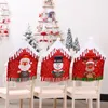 Christmas Decorations Santa Hat Chair Covers Decor Dinner Noel Xmas Cap Sets Table Back For Home Year 2022