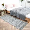 Tappeti Nordic Bohemian Small Area Tappeto Cotone Tessitura a mano Nappe Tappetino stampato per divano Soggiorno Finestra Comodino 60x90 Tappeto