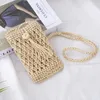 Evening Bags Beach Mobile Phone Bag Summer Mini Crossbody Vintage Female Handmade Straw Tassel Girls Small Shoulder 1PC