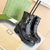 Designer Designer Boots Martin Boot Fashion High Teli grossolani senza slip Scontro invernali 35-42