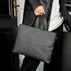 Nouvelle mode mallette d'affaires pour hommes sac de luxe Design en cuir sac à main pour ordinateur portable mâle bureau travail voyage sac de messager cartables