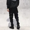 Gode ​​Likeu Męskie zamek błyskawiczne Trendy Leggingi Pants Street Hip Hop Black Harem Modne spodnie