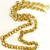 Chains Gold Vacuum Electronic Plating Belcher Bolt Ring Link Mens Womens Solid Chain Necklace Jewllery N220Chains307t