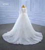 Nouvelles robes de sirène de mariage robe de paillettes blanches avec train détachable brillant Bling SM67464